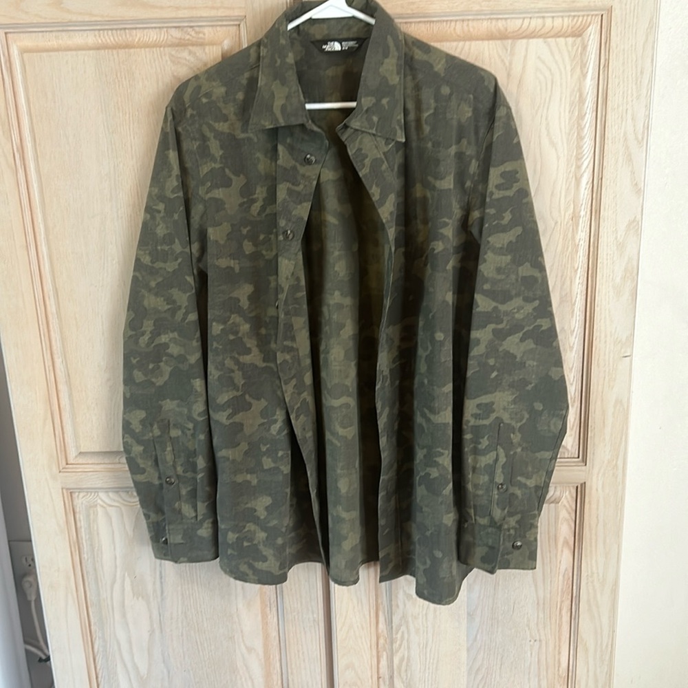 Long Sleeve Camo North Face